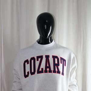 Sweat-shirt à col montant 100 % coton bleu marine avec broderie appliquée, col large, collection 2026, offre spéciale fzyps sports - Product Image 3