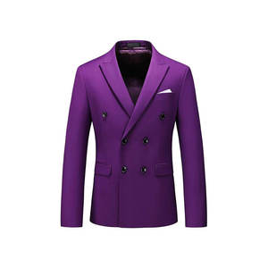 Blazer Elegante y Moderno de Alta Calidad, Personalizado OEM, para Hombre, de Algodón, Corte Entallado, Cierre de un Botón, Antiarrugas, Transpirable, para Bodas y Fiestas - Product Image 4