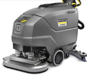 2026 BEST OFFER FOR Floor Scrubber Cleaner Gray Body With Yellow Accents Dual <b>Brush</b> System - Product Image 4