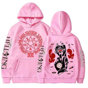 เสื้อฮู้ดซิปโอเวอร์ไซส์ลายดอกซากุระสไตล์วินเทจฮาราจูกุสีชมพูสำหรับผู้ชายและผู้หญิง เสื้อสตรีทแวร์ญี่ปุ่นปักลายกราฟิก - Product Image 5
