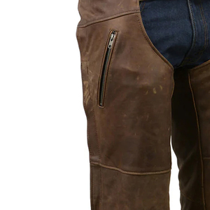 กางเกงหนังสำหรับขี่ม้าคุณภาพสูงขายดี ผลิตจากโรงงาน สำหรับผู้ชาย ลดราคา MOQ ต่ำ บริการ OEM - Product Image 4