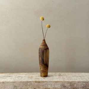 Nouveau vase en bois moderne, cadeau pour la maison, décoration de mariage, finition naturelle, nouvelle arrivée, fait main, écologique, design zen asiatique - Product Image 3