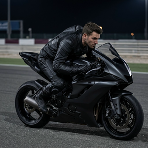 Men's Motorcycle Racing <b>Biker</b> Leather <b>Jacket</b> – Custom Motorbike | Auto Racing Wear Online Sale - Product Image 3