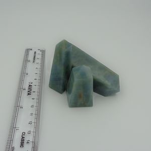 Torre de Cristal de Aguamarina Natural Chakralume, Pulida a Mano, Gema Azul para Meditación, Reiki, Sanación Energética de Chakras, Decoración - Product Image 3