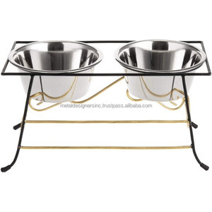 Bols en acier inoxydable 2 en 1, design en métal surélevé, pour chats et chiens, bols pliables, alimentation d'animaux et chiots, 250ml - Product Image 5