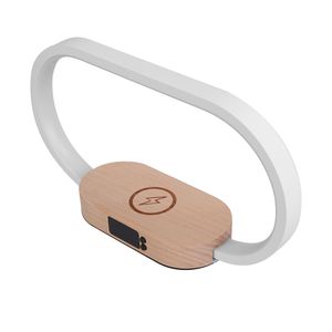 Lampada da Scrivania LED con Controllo Touch, Orologio e Ricarica Wireless, Dimmerabile, per Comodino e Lettura - Product Image 1