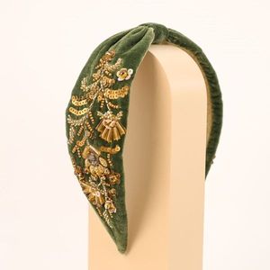 Bandeau pour cheveux brodé de perles, fait main, élégant, accessoire décoratif pour femmes et filles - Product Image 6