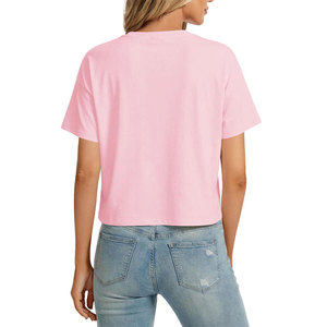 T-shirt court personnalisé pour femme – Style vintage polyvalent pour l'été, la marche, la course, les loisirs intérieurs et extérieurs, le shopping - Product Image 2