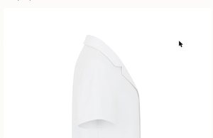 เสื้อกาวน์แพทย์สีขาว แขนสั้น คอปกแบบเว้า - Product Image 3