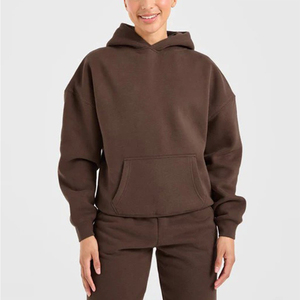 Suéter de Punto para Mujer, de Alta Calidad, con Logotipo Personalizado OEM, al por Mayor, Talla Grande, Color Sólido, Transpirable, con Bolsillos, a Precio de Fábrica - Product Image 1
