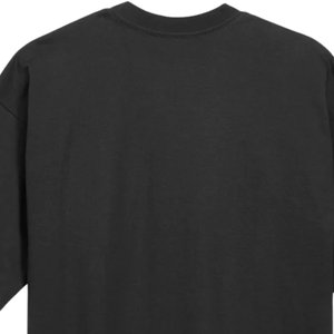 เสื้อยืดโอเวอร์ไซส์ทรงบ็อกซี่ สีดำ ผ้าฝ้ายพรีเมียม ทรงหลวม แขนสั้น สไตล์ลำลอง สตรีทแวร์ เสื้อเปล่า สำหรับงานสั่งทำ - Product Image 5