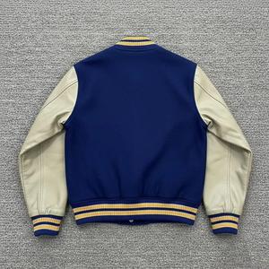 Varsity <b>Jacket</b> <b>Men</b> Stylish Varsity <b>Jacket</b> 2025 New Oversize Loose Baseball <b>Jacket</b> <b>Leather</b> Sleeve Women's Coat <b>Men</b>' - Product Image 4