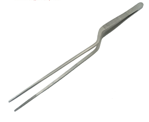 Professional Offset Chef Tweezers Used for Chef Plating and Useful for Chefs Stainless Steel Precision Food Garnishing Kitchen - Product Image 3