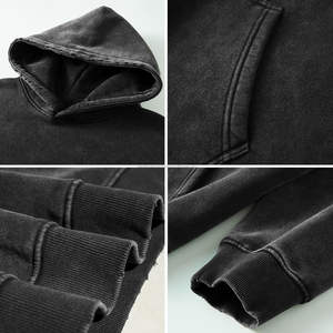 Pull à capuche personnalisé en gros Pull à capuche surdimensionné en coton pelucheux et épais Streetwear pour hommes - Product Image 2