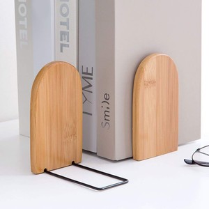 Bamboo Wood wooden <b>bookends</b> and desk organizers OEM Custom Wholesale | Aqdus Saleem India - Product Image 1