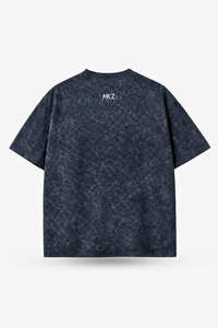 เสื้อยืดลำลองสีพื้นสีพื้นทรงหลวมแฟชั่นในเมือง - Product Image 3