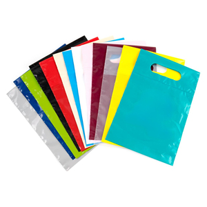 Haplast luxe recyclable LDPE sac en plastique à poignée découpée Logo personnalisé dessin animé motif Vietnam fabricant sac à provisions au détail - Product Image 5