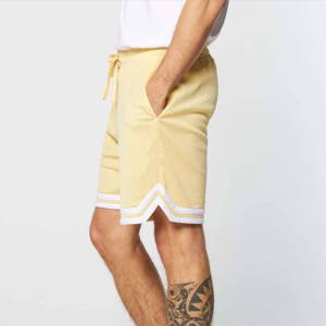 Pantalones Cortos de Salón Personalizados para Hombre, Mezcla de Bambú y Algodón, Cintura Elástica con Cordón, Suaves, Transpirables, Casuales, de Fábrica OEM - Product Image 3