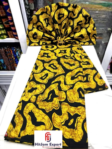 Tela de Algodón con Estampado Africano Duradera, Estilo Kinshasa, para Vestidos de Novia, Ropa de Fiesta, Decoración del Hogar, Fabricante Personalizado OEM ODM - Product Image 2