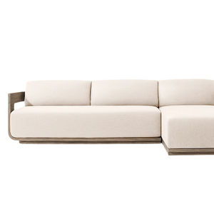 The Langham Luxury Teak <b>Outdoor</b> <b>Sofa</b> Set Modern Patio Sectional Couch Resort Villa Lounge Furniture - Product Image 6