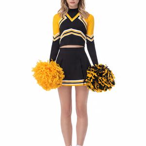Uniforme Personalizado de Animadoras con Pedrería, Conjunto de Top y Shorts Brillantes para Entrenamiento, Competencia y Actuación en Equipo - Product Image 5