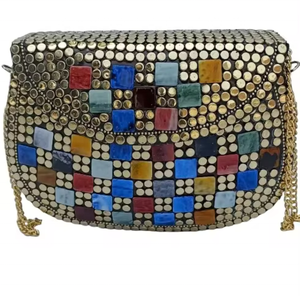 Sacs à main luxe dames soirée nuptiale mariage sacs à main luxe diamant strass perles pochette perlée sac à main résine élégant artificiel - Product Image 3