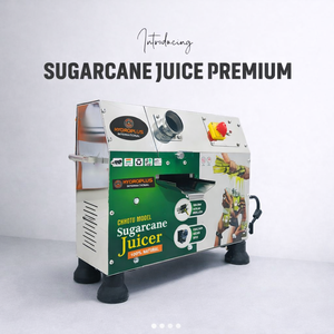 Slim Stainless Steel Sugarcane Juicer <b>Mirror</b> Finish Solid Roller Natural Juice Extraction <b>Compact</b> Beverage Processing Commercial - Product Image 2