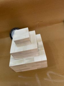 FAIZA CRAFT Indian Handicraft MDF Luxury Eco-Friendly Square Jewelry Box Bone Inlay Polished Real Touch Color <b>Storage</b> Boxes - Product Image 5