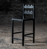 Tabouret de bar en bois rembourré, structure en bois massif, mobilier de cuisine moderne et luxueux, couleurs personnalisées, mobilier haut de gamme pour l'hôtellerie