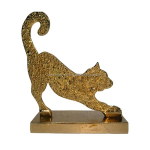 Aluminium Decorative Moon Shape Sculpture With <b>Gold</b> Finished For Home Decoration Metal Sculpture Diwali gift Items - Product Image 5