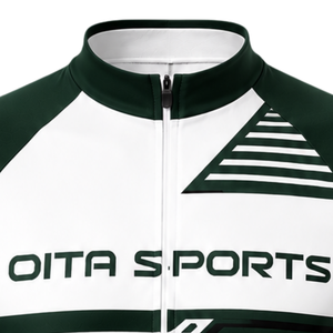 Dark Green White Custom <b>Cycling</b> Jersey <b>Shorts</b> Set <b>Short</b> Sleeve Full Zip Quick Dry <b>Padded</b> Bicycle Uniform Racing Team Performance - Product Image 3