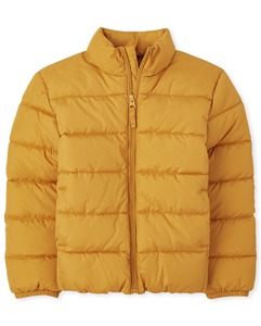 Veste matelassée à capuche imperméable pour enfants, 100% polyester, col montant, pour l'hiver - Product Image 5