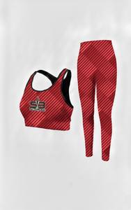 Ensemble de yoga pour femmes, meilleure qualité, texture unie, impression numérique, 2 pièces, respirant, taille haute - Product Image 3