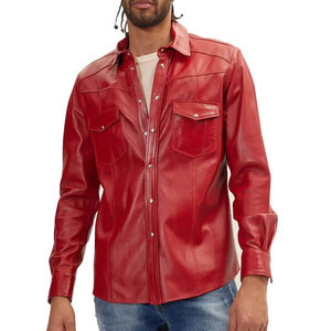 Chemises en cuir pour hommes, design unique, nouvelle collection, grandes tailles, séchage rapide, prix de gros. - Product Image 1