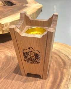 Ensemble brûleur d'encens en bois de santal artisanal avec support à charbon pour rituels religieux Aïd Ramadan - Idéal pour le bureau - Product Image 2