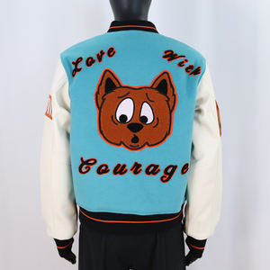 Chaqueta Varsity de Moda para Hombre, con Botones a Presión, Bordado Chenille y Cuello Alto, Estilo Urbano, Gran Venta - Product Image 5