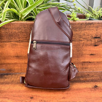 Nouveau cuir de vachette fabriqué à la main en plein air unique épaule poitrine sac Western cheveux sur cacher en cuir véritable cyclisme sport sacs à bandoulière