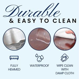 Protezione per Tovaglia in Vinile Trasparente, Spessa e Resistente, 60"x120" Formato Oblungo, Parte della Serie Tovaglie - Product Image 2