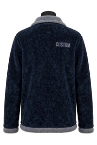 Chaqueta de Forro Polar Sherpa Personalizada para Invierno, con Cremallera Completa, Gruesa y Afelpada, al por Mayor, Chaqueta de Forro Polar Sherpa a Cuadros para Hombre a Precios Económicos - Product Image 4