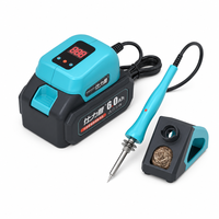 Station de soudage numérique à affichage de température HJ305 21V avec batterie au lithium et embout à aiguille pour réparation électronique – Garantie 6 mois