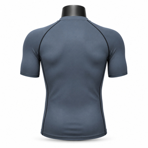 Mens Adult <b>Short</b> <b>Sleeve</b> Compression Shirt Breathable Quick Dry Performance <b>Base</b> <b>Layer</b> Rash Guard for Exercise - Product Image 5
