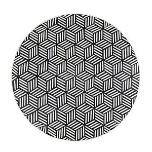 Table basse décorative de maison de meubles de salon d'incrustation d'os de motif géométrique à la mode par l'artisanat artistique - Product Image 2