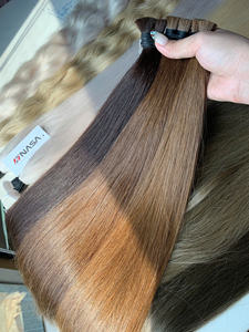 Prix d'usine, extensions de cheveux en vrac 100% cheveux humains vietnamiens, cheveux vierges, cuticules alignées, 60 cm, nuances brunes - Product Image 2