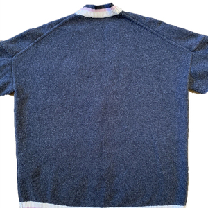 Cárdigan Personalizado, Cárdigan Hecho a Medida, Letras Bordadas en Algodón, Azul Marino y Blanco, Suéter para Mujeres de Hermandades Griegas - Product Image 6