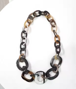 Buffalo Horn Necklace Eco-Friendly Handmade Modern Design for Girls <b>Wedding</b> Gift by Crescent Crafts - Product Image 4