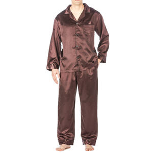 Pijama de Seda Pura de Alta Calidad 2026, Ropa de Dormir para Hombre, Camiseta de Manga Larga y Pantalones de Seda - Product Image 6