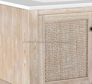 Retro Vintage 36" Dark Brown Solid Wood & Plywood Single Vanity Premium Floor Mounted Bathroom <b>Cabinet</b> with Includes Countertop - Product Image 5