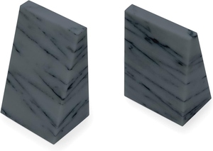 Marble Rectangle Bookends Set 2Pcs Stone <b>Book</b> Ends Irregular Pattern Decorative - Product Image 6