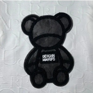 Camiseta Moderna para Mujer con Estampado de Oso y Letras, Nueva Moda Urbana, Camisetas con Estampado Puff, Logotipo Personalizado, Transpirable, Ajuste Holgado - Product Image 6