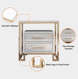 Wholesale Luxury Furniture <b>Side</b> <b>Table</b> Gold Plated Metal Cabinet <b>Table</b> for Living Room, <b>Drawing</b> Room, Office Indian Supplier - Product Image 2